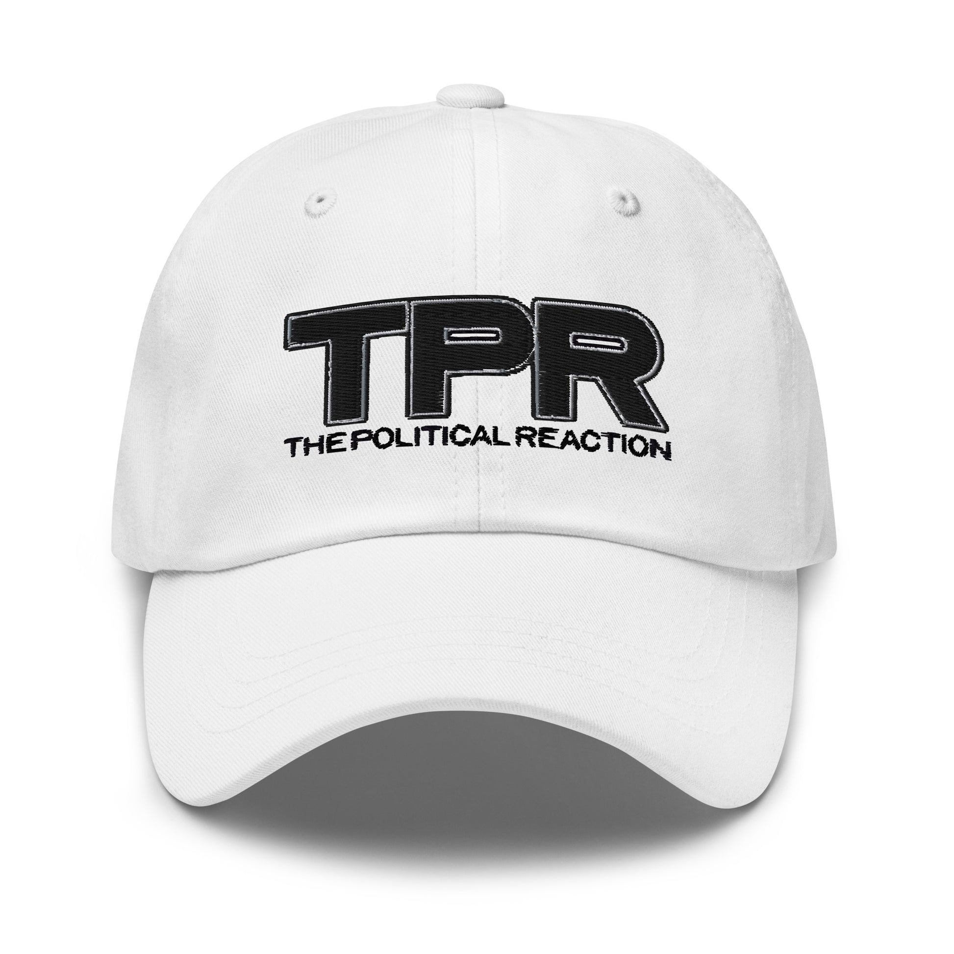 TPR-dad-hat-White-front