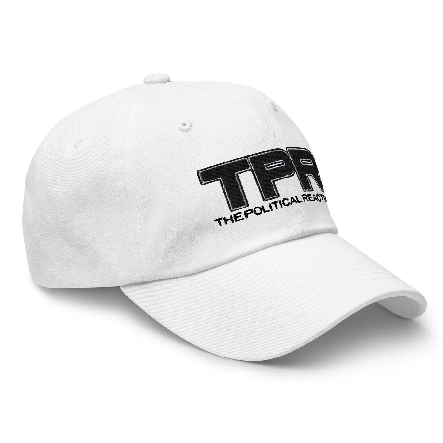 TPR-dad-hat-White-front