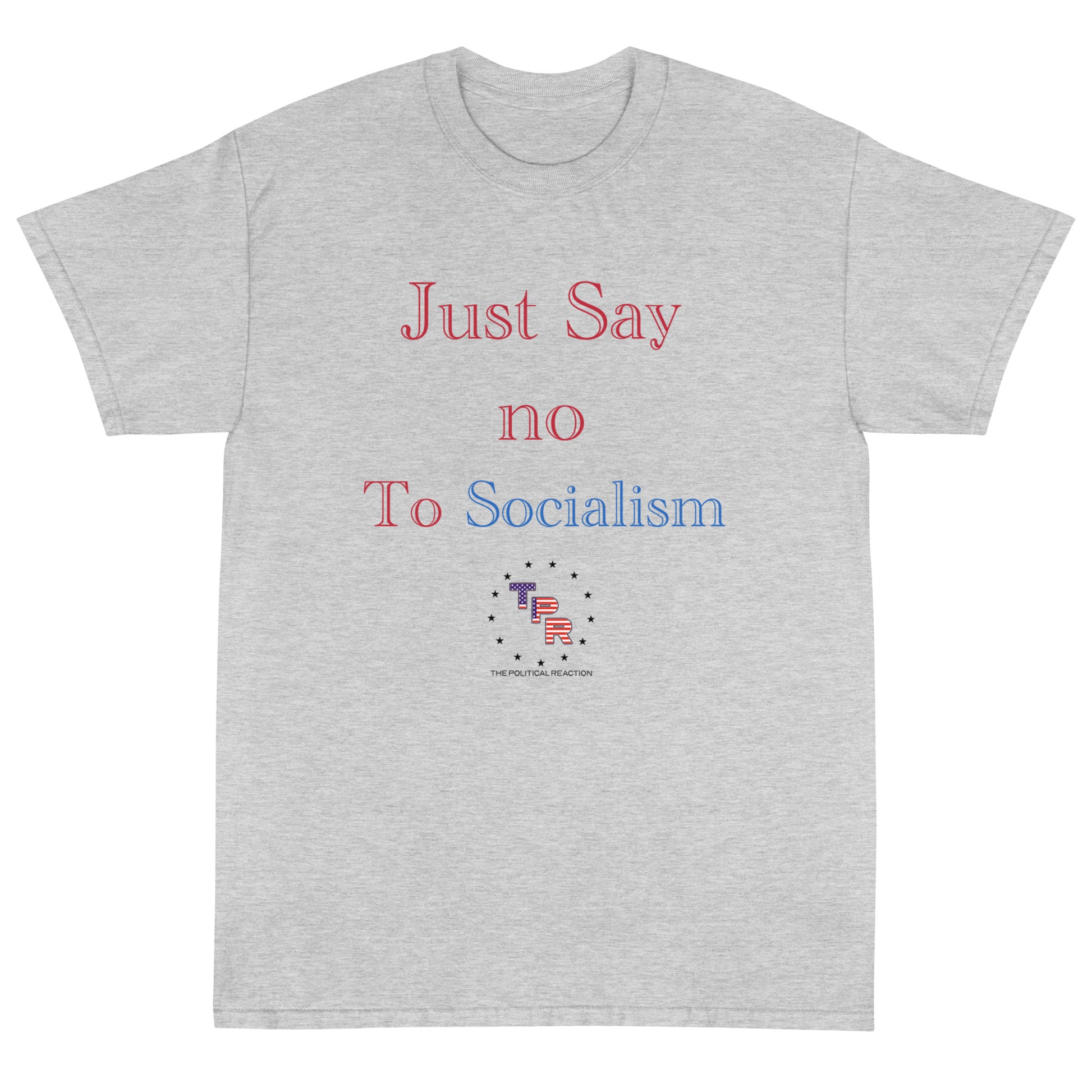 Just-say-no-to-socialism-t-shirt-Grey