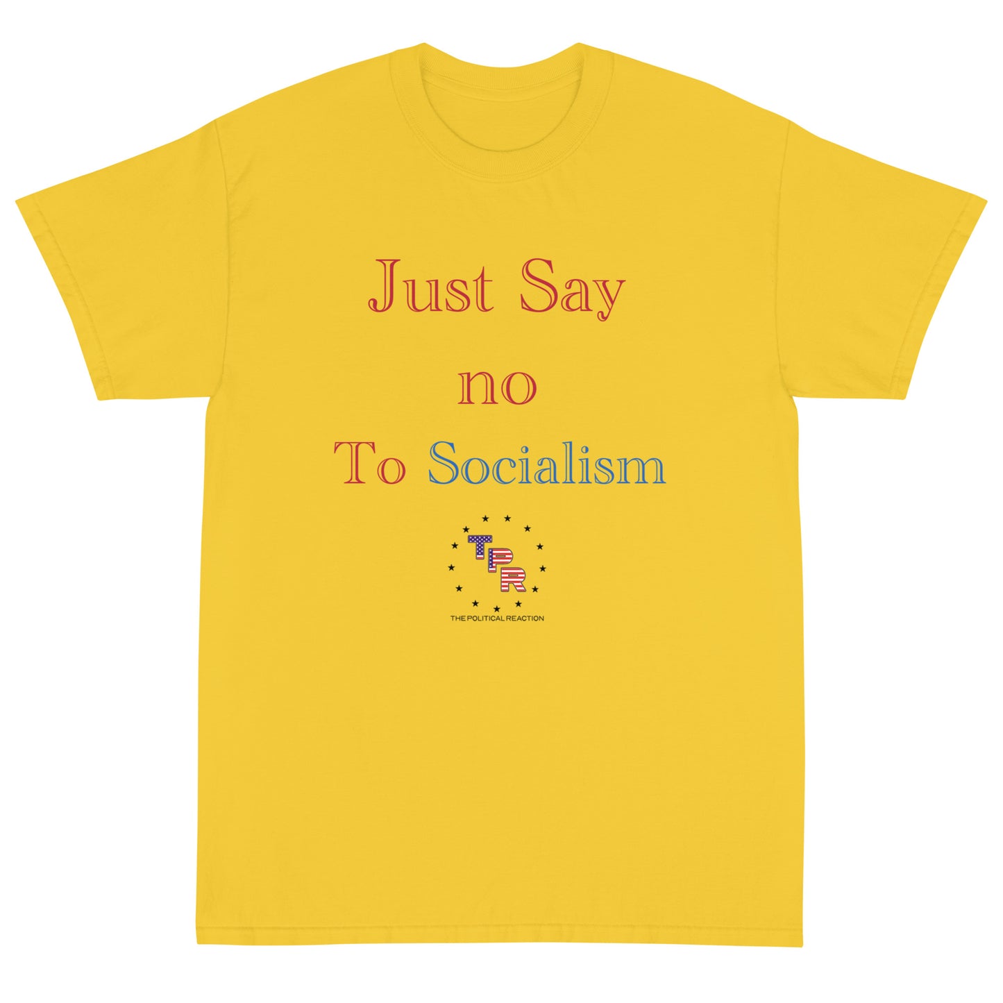 Just-say-no-to-socialism-t-shirt-Yellow