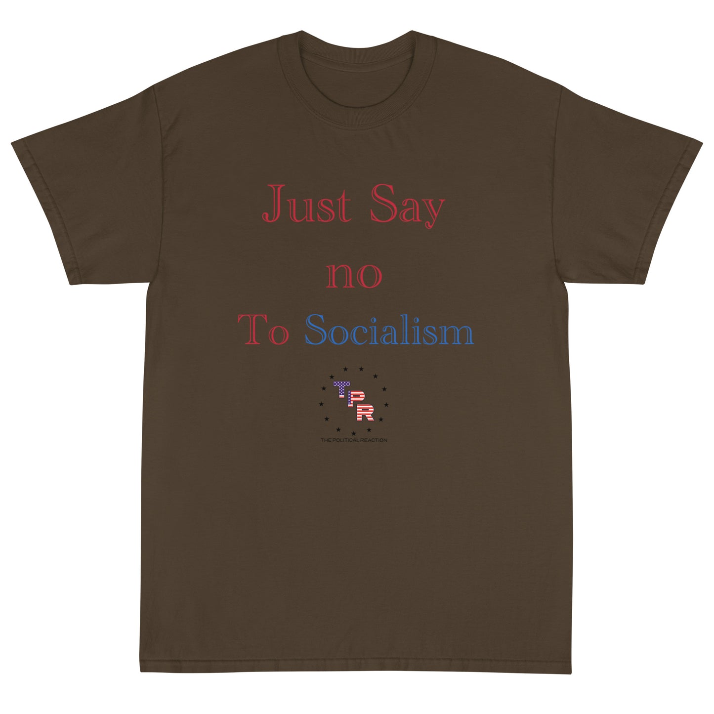 Just-say-no-to-socialism-t-shirt-Olive