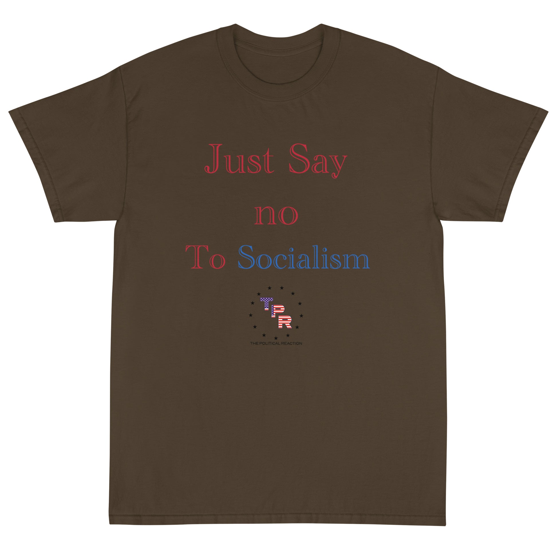 Just-say-no-to-socialism-t-shirt-Olive
