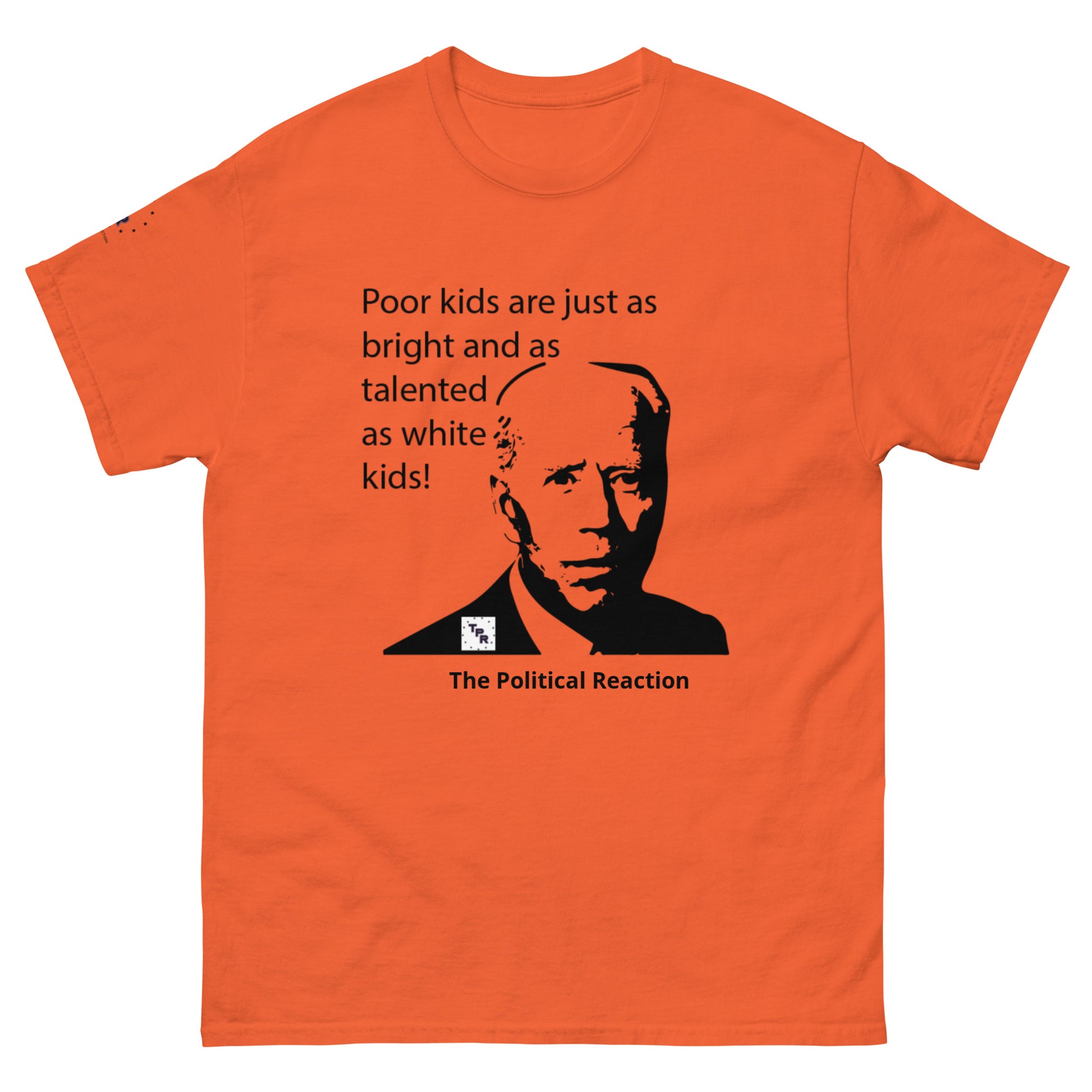 Biden-line-Poor-kids-t-shirt-Orange-front