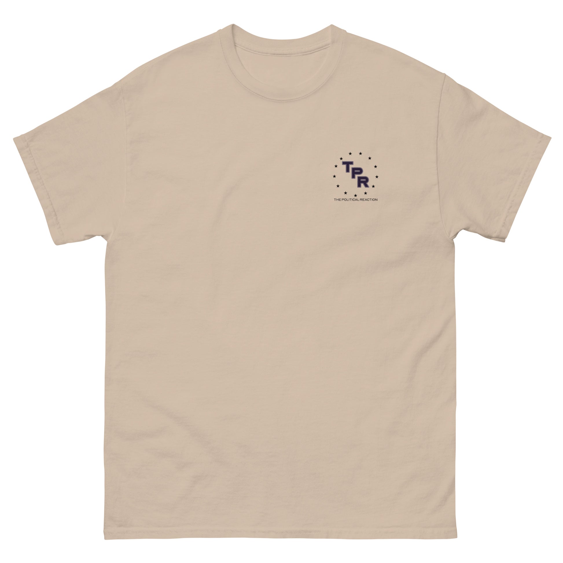 TPR-Classic-Unisex-Tee-Tan-front