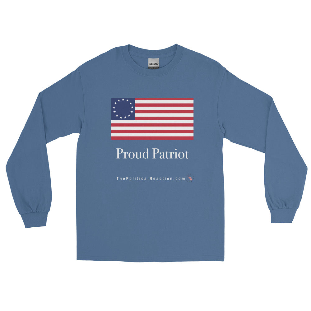 Reaction-original-proud-patriot-long-sleeve-t-shirt-Indigo-front