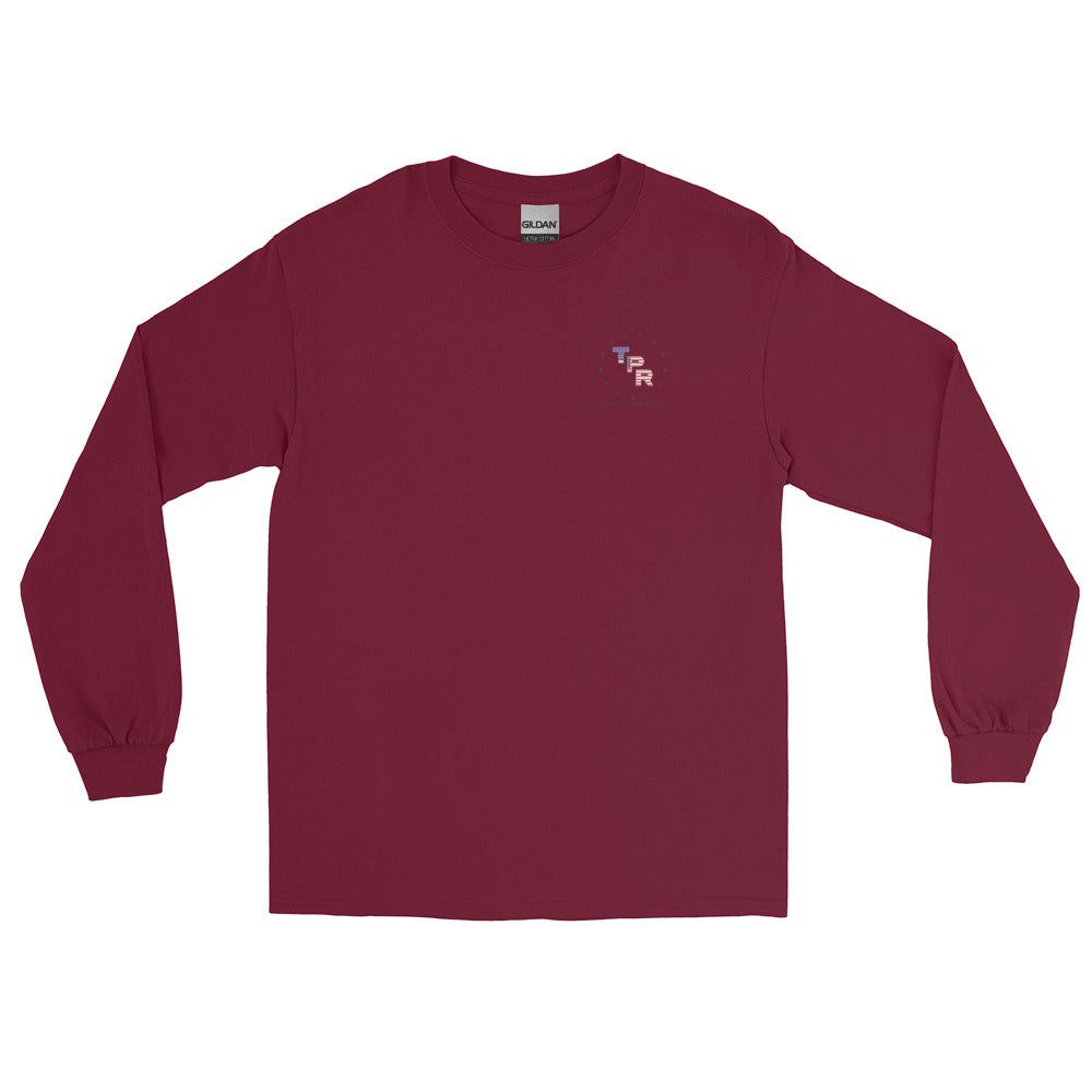 Reaction-1776-not-1619-Longsleeve-shirt-Maroon-front