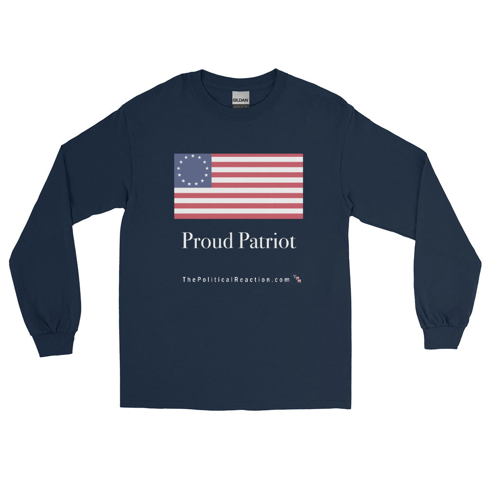 Reaction-original-proud-patriot-long-sleeve-t-shirt-Navy-front