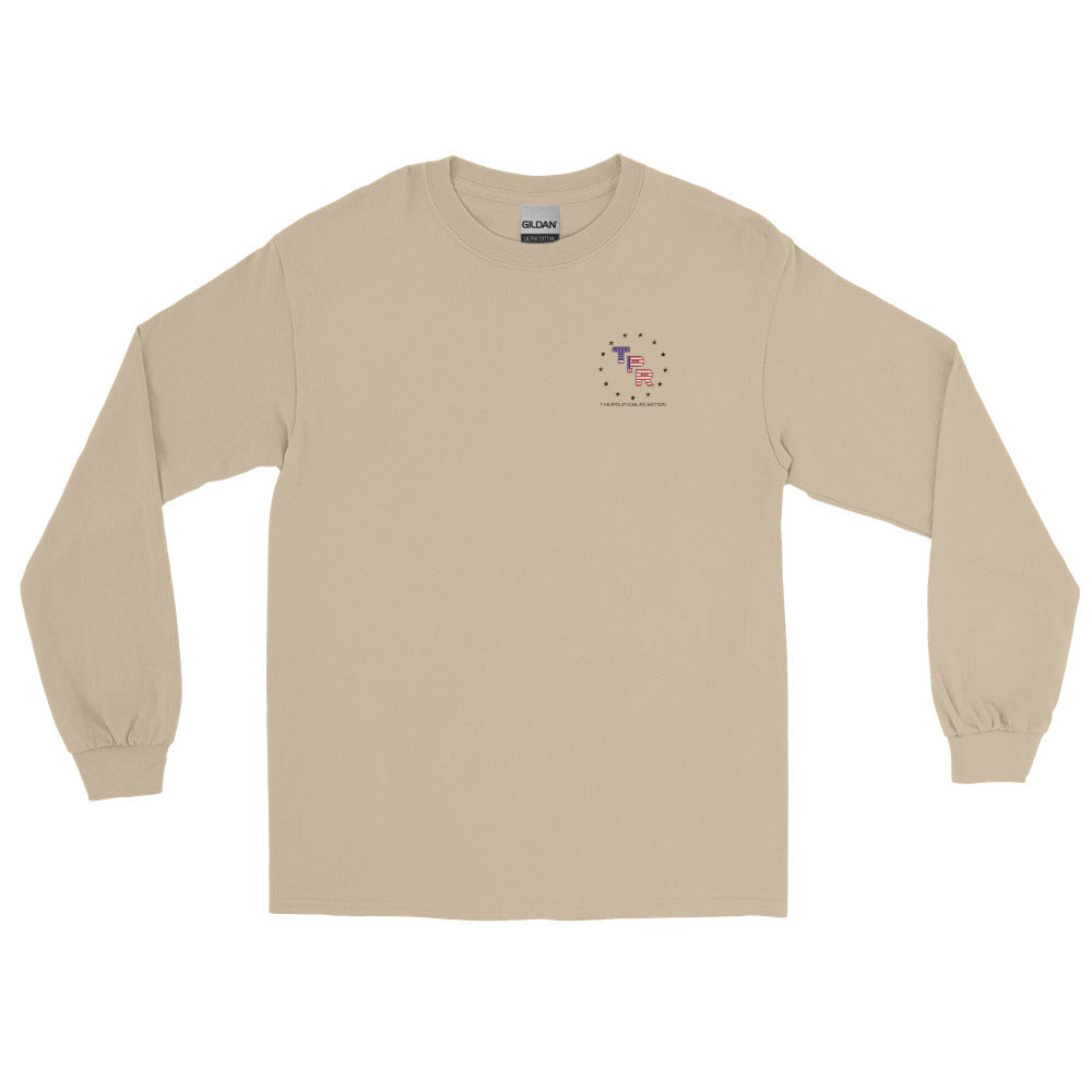 Reaction-1776-not-1619-Longsleeve-shirt-Sand-front